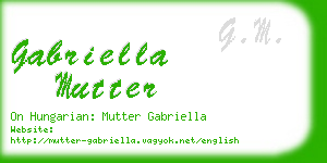 gabriella mutter business card